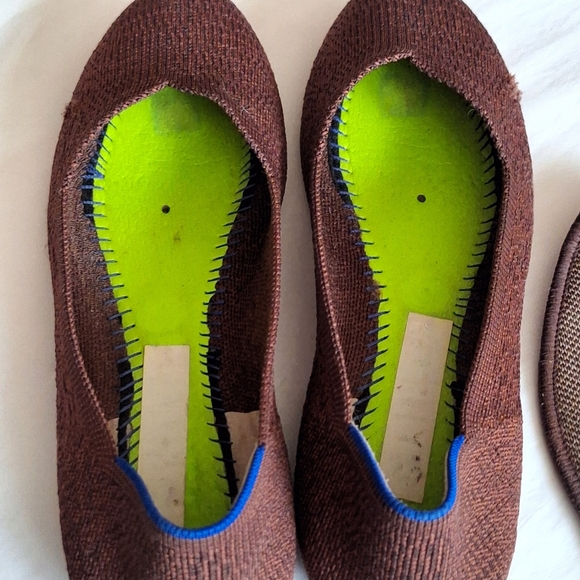 Rothy’s Retired Truffled Python Round Toe Flats Size 8.5 - Picture 14 of 16